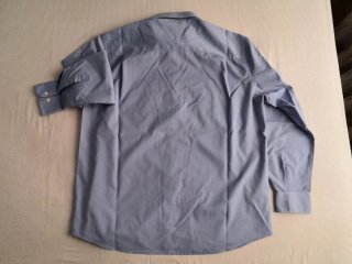 Camisa vestir manga larga hombre azul talla 5