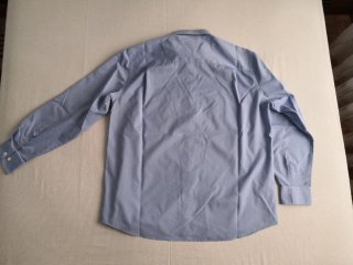 Camisa vestir manga larga hombre azul talla 5