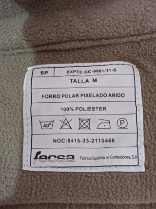 Chaqueta Militar Arida Forro Polar