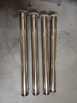 Patas de mesa acero inoxidable (4 unidades)
