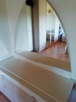 Mueble tocador 4 cajones y espejo