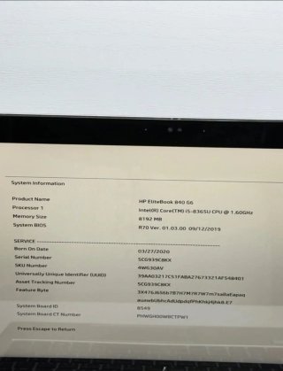 HP EliteBook 840 G6 per parti