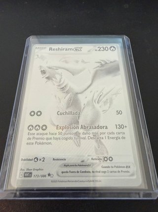 Reshiram EX WHT 173/086 Carta Pokémon