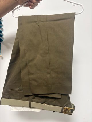 Disfraz militar verde y dorado Con 2 corbatas