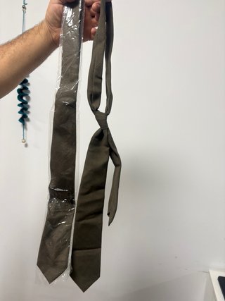 Disfraz militar verde y dorado Con 2 corbatas