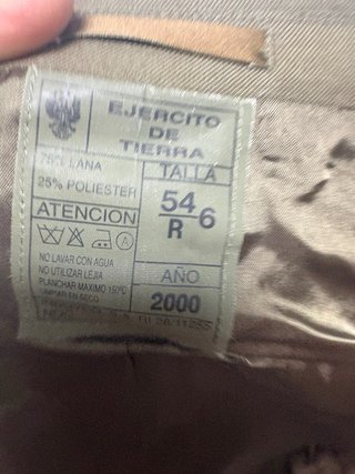 Disfraz militar verde y dorado Con 2 corbatas