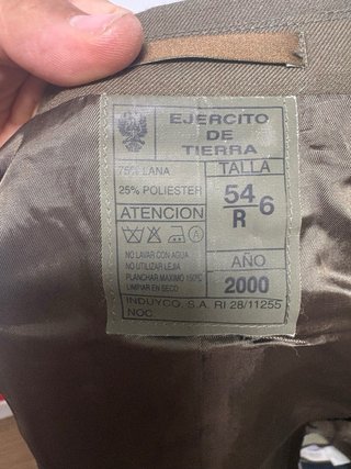 Disfraz militar verde y dorado Con 2 corbatas