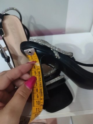 Sandali neri con strass