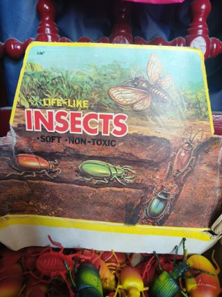 caja 80 insectos goma vintage kiosco años 70 80