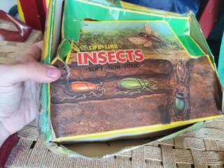 caja 80 insectos goma vintage kiosco años 70 80