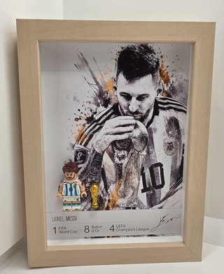 Cuadro Messi Campeón del Mundo