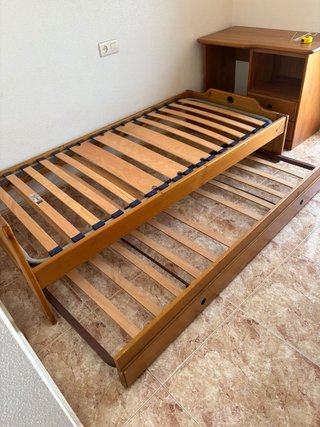 Cama madera maciza 80x180
