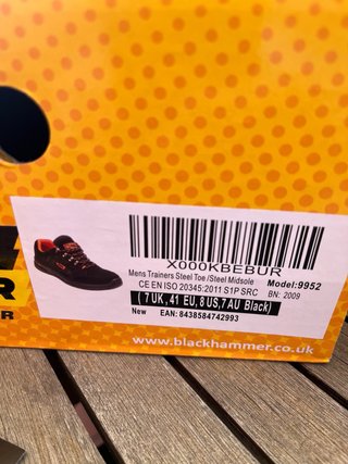 Zapatos seguridad Black Hammer sin estrenar