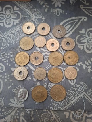Lote de monedas antiguas