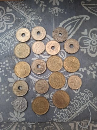 Lote de monedas antiguas
