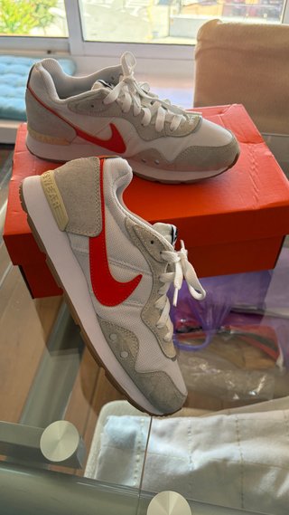 Nike Venture Runner Mujer/Niño Rojo Blanco