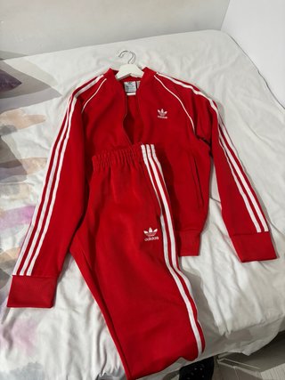 Conjunto Adidas Chándal Rojo