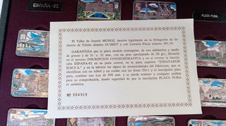 Placas conmemorativa de  MUNDIAL "ESPAÑA-82"