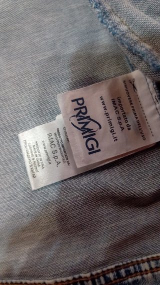 Giubbino jeans effetto stone washed anni 14