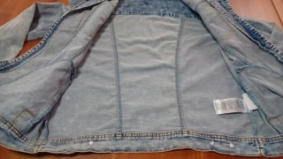 Giubbino jeans effetto stone washed anni 14