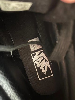 Zapatillas Vans Negras Altas, usadas una vez