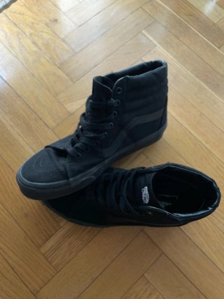 Zapatillas Vans Negras Altas, usadas una vez