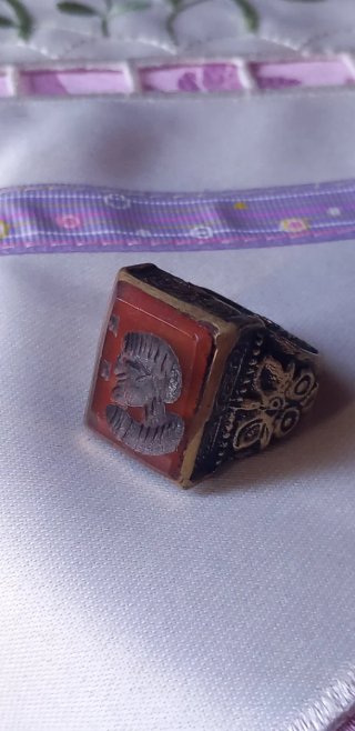 Anello sigillo antico afghano mm 19,7