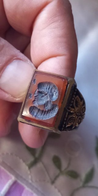 Anello sigillo antico afghano mm 19,7