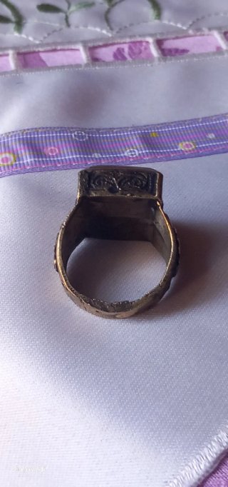 Anello sigillo antico afghano mm 19,7