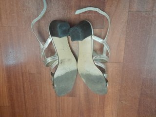 Sandali oro con tacco