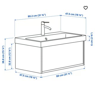 Mueble de baño IKEA ÄNGSJÖN/BACKSJÖN