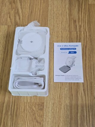 Cargador Inalámbrico 3 en 1 Blanco