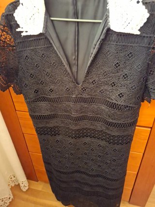 Vestido Zara Negro Encaje