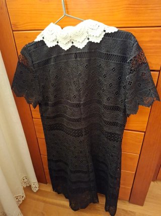 Vestido Zara Negro Encaje