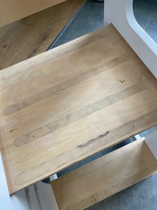 Torre de aprendizaje madera blanca