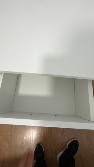Escritorio blanco 3 cajones + estantería