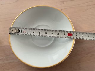 Juego 6 tazas café con plato estampado cebra