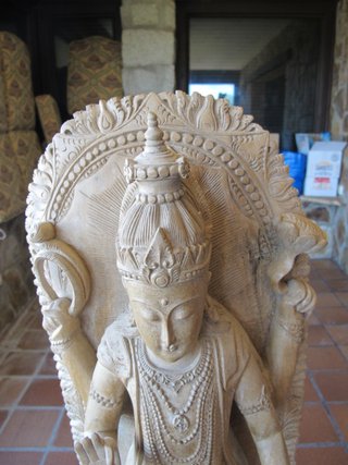Escultura Madera Raíz Figura Religiosa