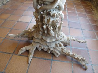 Escultura Madera Raíz Figura Religiosa