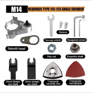 Adaptador M14 para amoladora 115-125mm