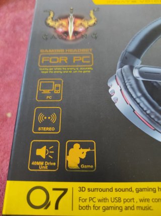 Auriculares gaming USB Q7 para PS4 y PC