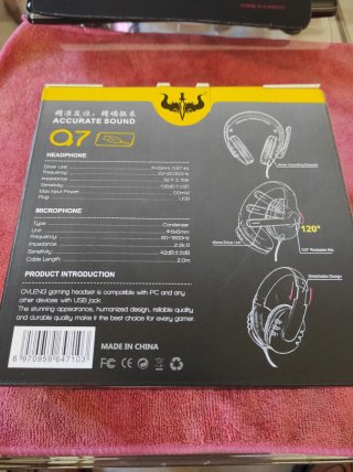 Auriculares gaming USB Q7 para PS4 y PC