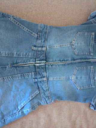 Mono vaquero corto Bershka