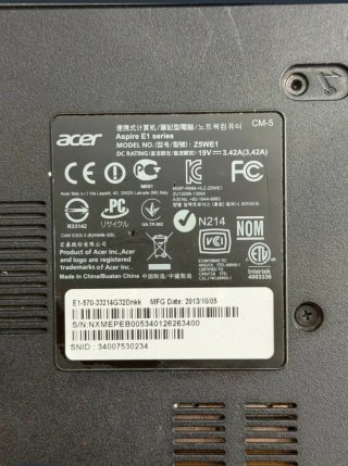 Acer Aspire E1 i3 / 12GB RAM / 1TB HDD