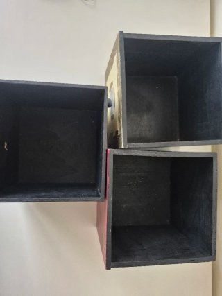 Lote 3 cajones decorativos madera