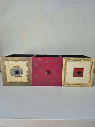Lote 3 cajones decorativos madera