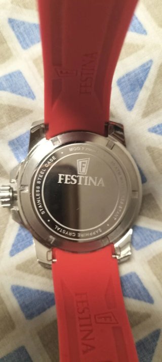 Reloj Festina Sapphire Crystal Negro/Plata