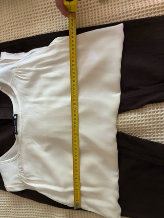 Pantalón Gant Marrón y Top Crema Talla 30