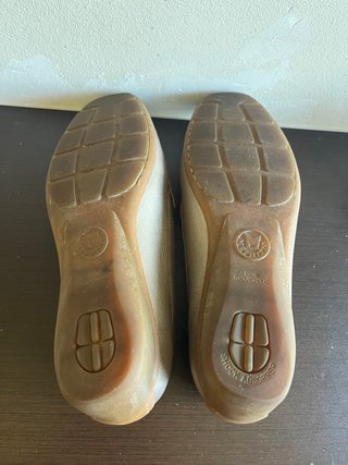 Mocasines Mephisto Mujer T40 Beige Dorado