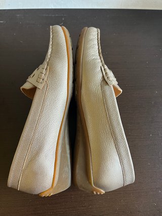 Mocasines Mephisto Mujer T40 Beige Dorado